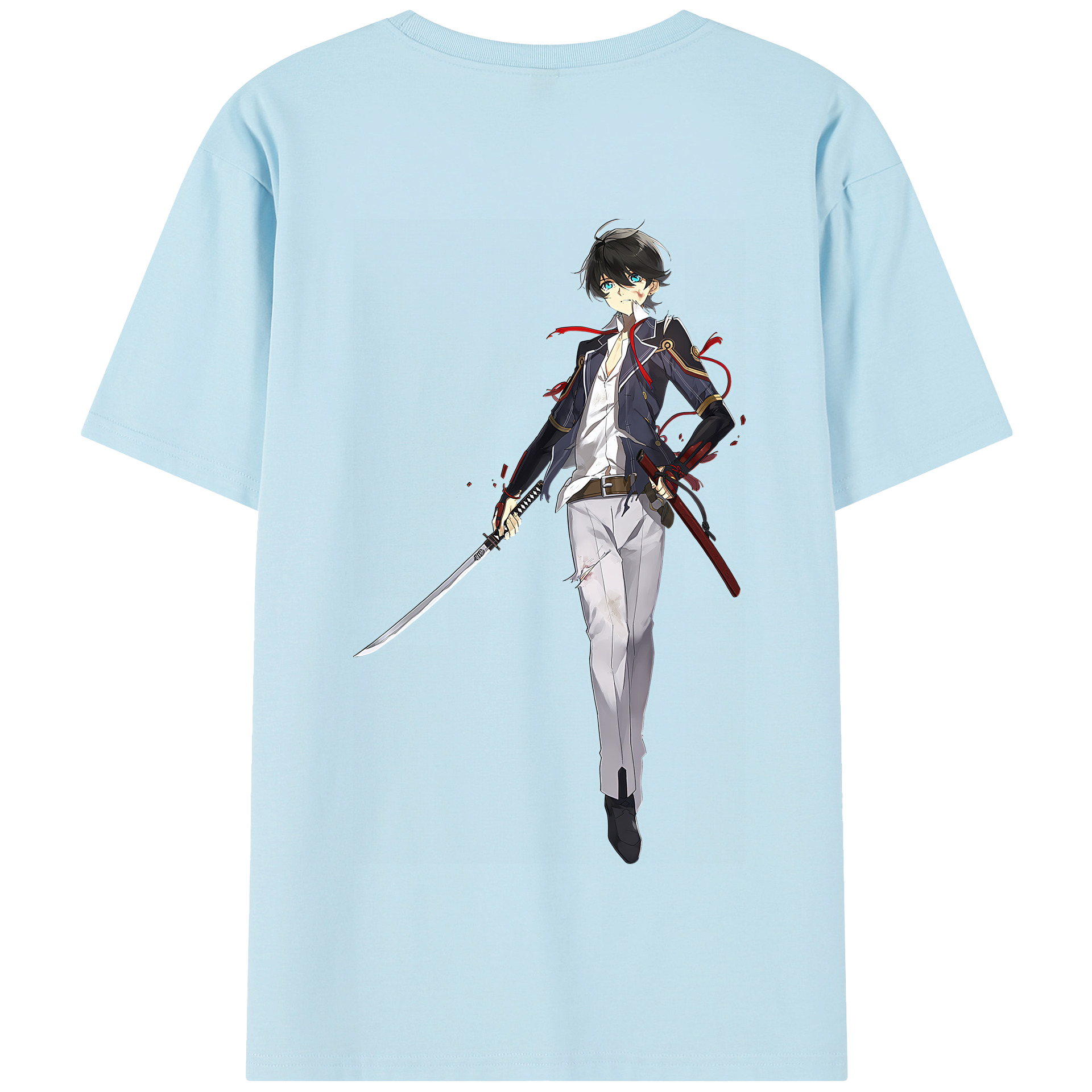 （画像用） 刀剣乱舞 Touken Ranbu 綿100％半袖Tシャツ（背面プリント）